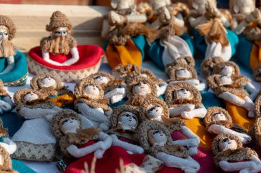 Surajkund Esnaf Fuarında el yapımı Jüt marihuanası satılıyor.