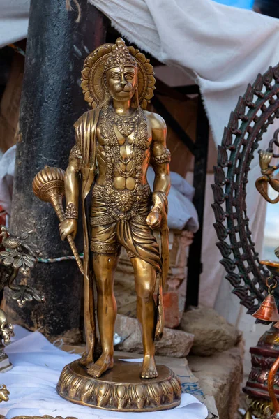 Produits Laiton Dieu Hindou Autres Objets Décoratifs Exposés Vendre Surajkund — Photo