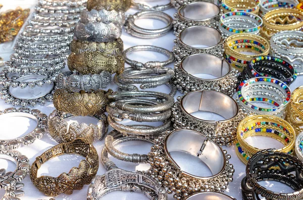 Ethnic Indian Jewellery including Bangles, Earings and neckless in Surajkund Craft Fair