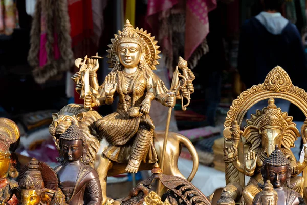 Produits Laiton Dieu Hindou Autres Objets Décoratifs Exposés Vendre Surajkund — Photo