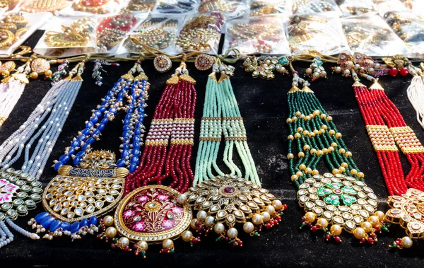 Ethnic Indian Jewellery including Bangles, Earings and neckless in Surajkund Craft Fair