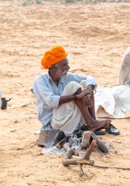 Pushkar deve fuarında (Pushkar Mela), Rajasthan, Hindistan