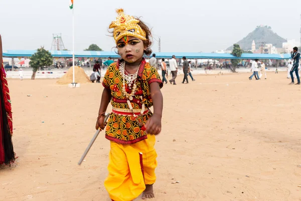 Pushkar Rajasthan India November 2019 Aranyos Indiai Fajta Lord Krishna — Stock Fotó