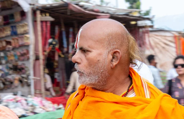 Pushkar Rajasthan India November 2019 Portrait Indian Sadhu Baba Indian — Stock Photo, Image