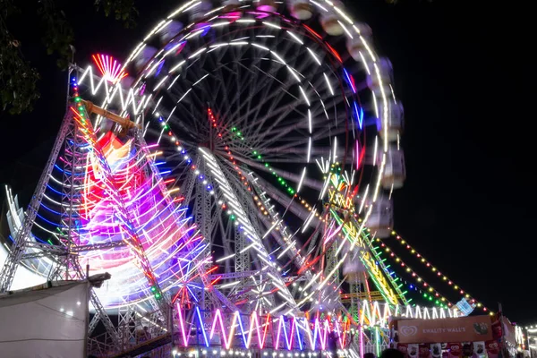 Ferris Wheel Night Pushkar Fair Ground Pushkar Rajasthan India November — 图库照片