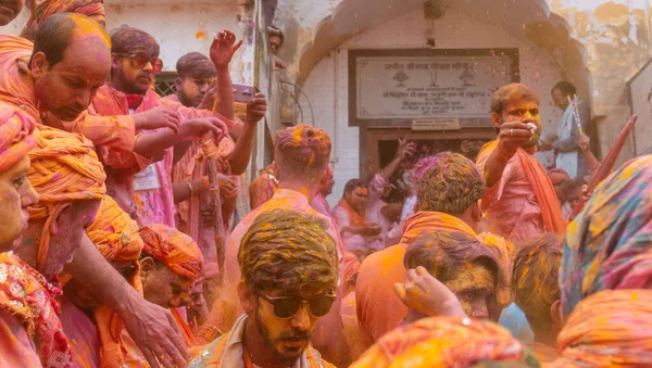 Barsana Uttar Pradesh India Marzo 2020 Personas India Que Participan —  Fotos de Stock