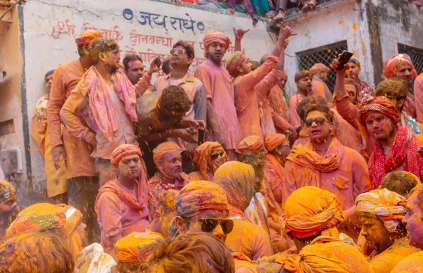 Barsana Uttar Pradesh India Marzo 2020 Personas India Que Participan —  Fotos de Stock