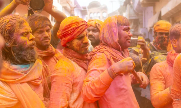 Barsana Uttar Pradesh India Marzo 2020 Personas India Que Participan —  Fotos de Stock