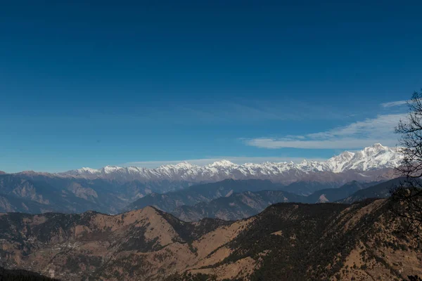 Γραφικό Landscaoe Της Κοιλάδας Chopta Uttarakhand — Φωτογραφία Αρχείου