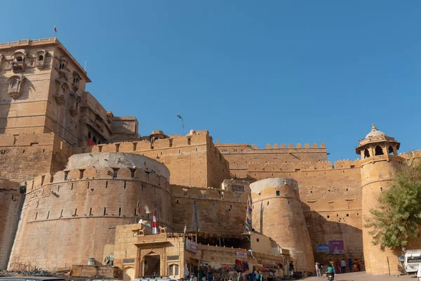 Jaisalmer Rajasthan India Listopad 2018 Widok Architektury Fortu Jaisalmer — Zdjęcie stockowe