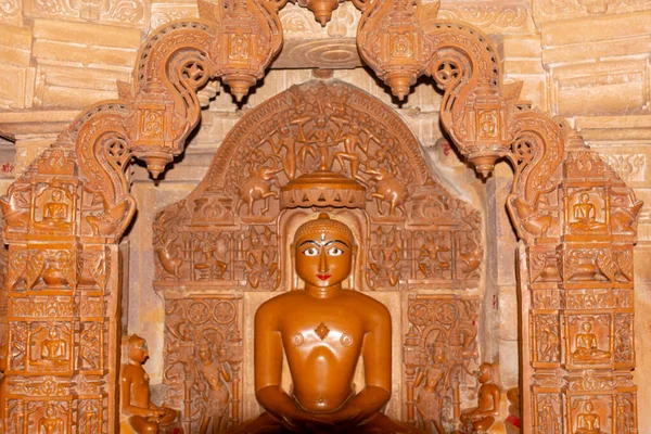 Widok Architekturę Świątyni Jain Forcie Jaisalmer Rajasthan Listopad 2018 — Zdjęcie stockowe