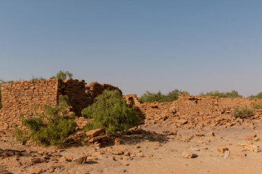 JAISALMER, RAJASTHAN / INDIA - Kasım 2018: Kuldhara Terk Edilmiş Köy