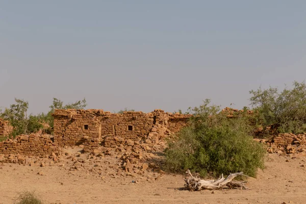 Jaisalmer Rajasthan India November 2018 Kuldhara Desa Yang Diabaikan — Stok Foto