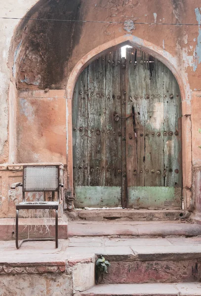 Architecture of old homes in Chandni Chowk area in Delhi, India