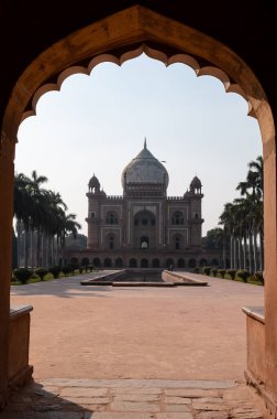 Safdarjung 's Tomb, Mughal mozolesi 1754 yılında Yeni Delhi, Hindistan' da inşa edildi.