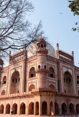 Safdarjung 's Tomb, Mughal mozolesi 1754 yılında Yeni Delhi, Hindistan' da inşa edildi.