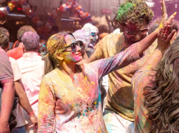 Barsana Uttar Pradesh India March 2020 People Celebrate Traditional Ritualistic — Stock Photo, Image