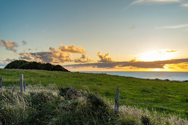 Sunset at Chiloe island, Chile