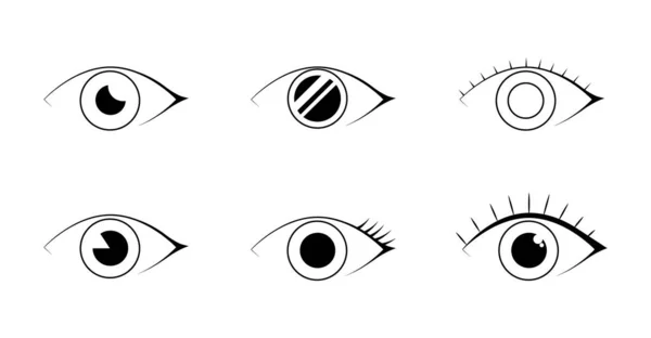 Icono de línea ocular. — Vector de stock