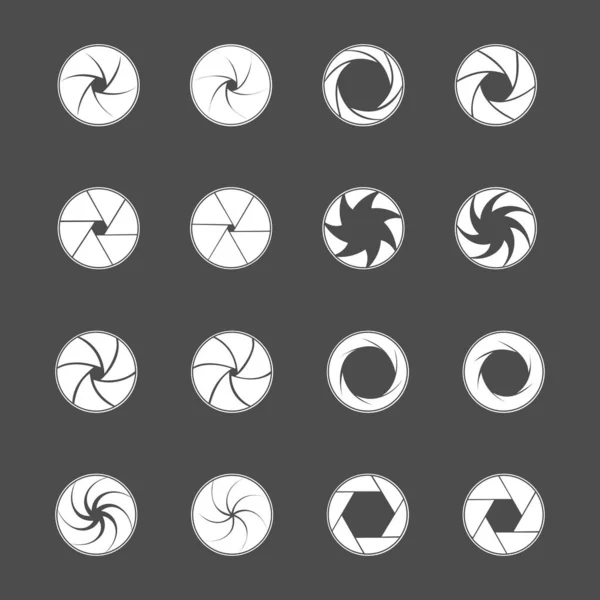 Diaphragme de lentille de caméra. — Image vectorielle