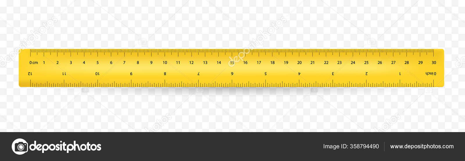 Ruler 30 cm Stock Vector by Mandarinka1970 358794490