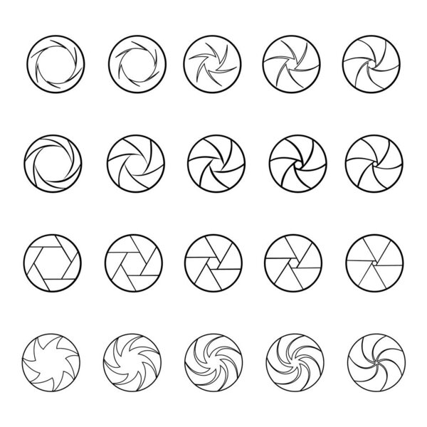 Camera lens diaphragm.