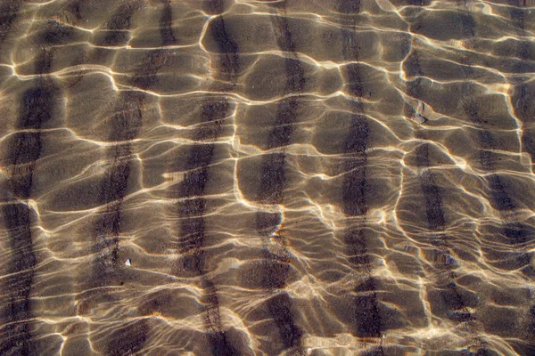 Waves Sand Sun Glare Water — Stock Photo, Image