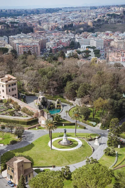 Vista Aérea Ruas Edifícios Roma Itália — Fotos gratuitas