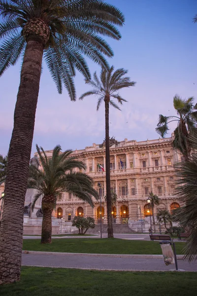 Gevel Van Het Hof Van Cassatie Rome Italië — Gratis stockfoto