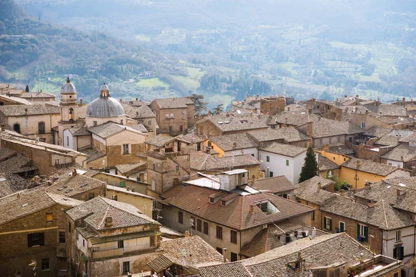 Aerial View Rooftops Orvieto Rome Suburb Italy — Free Stock Photo