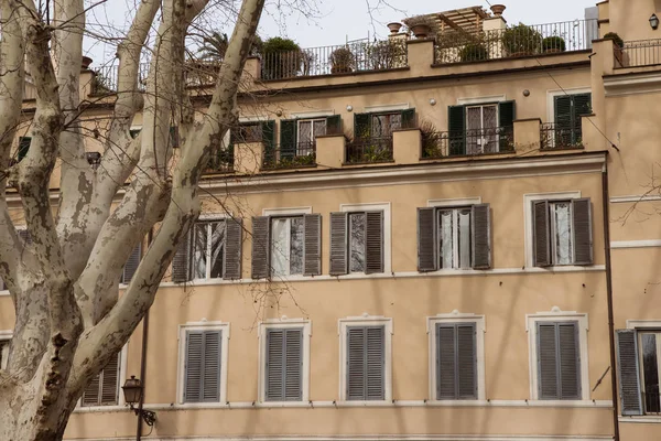 Exterior Edifício Antigo Roma Itália — Fotografia de Stock Grátis