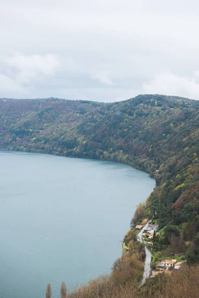 Gyönyörű Albano Tóra Castel Gandolfo Róma Külvárosában Olaszország — ingyenes stock fotók