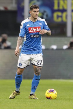 Milan, Italy - 12/02/2020: Coppa Italia - Inter vs Napoli 0-1. Giovanni Di Lorenzo, Napoli.