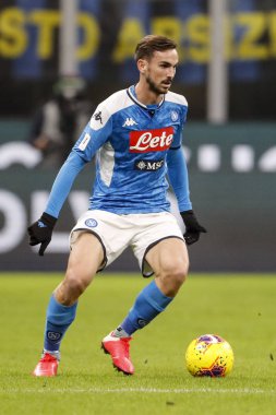 Milan, Italy - 12/02/2020: Coppa Italia - Inter vs Napoli 0-1. Fabian Ruiz, Napoli.