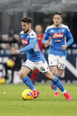 Milan, Italy - 12/02/2020: Coppa Italia - Inter vs Napoli 0-1. Dries Mertens, Napoli.
