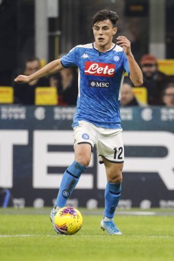 Milan, Italy - 12/02/2020: Coppa Italia, Inter vs Napoli 0-1. Eljif Elmas, Napoli.