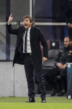 Milan, Italy - 12/02/2020: Coppa Italia,  Inter vs Napoli 0-1. Antonio Conte, coach Inter.