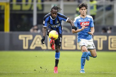 Milan, 12/02/2020 - Coppa Italia - Inter vs Napoli 0-1. Inter vs Napoli 0-1. Victor Moses, Inter.