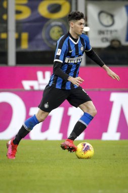 Milan, Italy - 12/02/2020: Coppa Italia - Inter vs Napoli 0-1. Alessandro Bastoni, Inter.