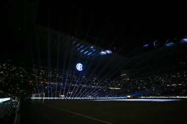 Milan, Italy - 12/02/2020: Coppa Italia - Inter vs Napoli. Stadium San Siro before match.