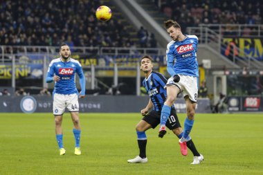 Milan, Italy - 12/02/2020: Coppa Italia - Inter vs Napoli 0-1. Fabian Ruiz, Napoli.