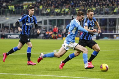 Milan, Italy - 12/02/2020: Coppa Italia - Inter vs Napoli 0-1. Fabian Ruiz, Napoli.