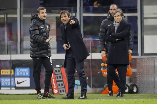 Milão Itália 2020 Coppa Italia Inter Napoli Antonio Conte Treinador — Fotografia de Stock