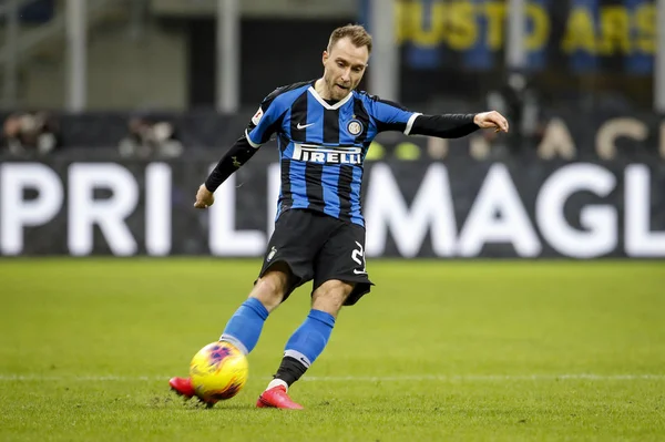 Milaan Italië 2020 Coppa Italia Inter Napoli Christian Eriksen Intern — Stockfoto