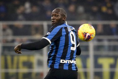 MILAN, ITALY - FEBRUARY 09, 2020: Romelu Lukaku