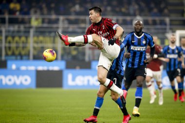MILAN, ITALY - FEBRUARY 17, 2020:Alessio Romagnoli, Milan.