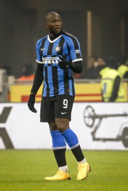 MILAN, ITALY - FEBRUARY 09, 2020: Romelu Lukaku