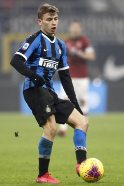 MILAN, ITALY - FEBRUARY 12, 2020:Nicol Barella, Inter.