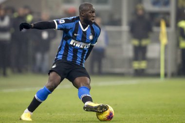 MILAN, ITALY - FEBRUARY 09, 2020: Romelu Lukaku