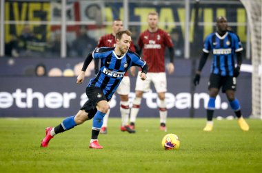MILAN, ITALY - FEBRUARY 12, 2020: Christian Eriksen, Inter.